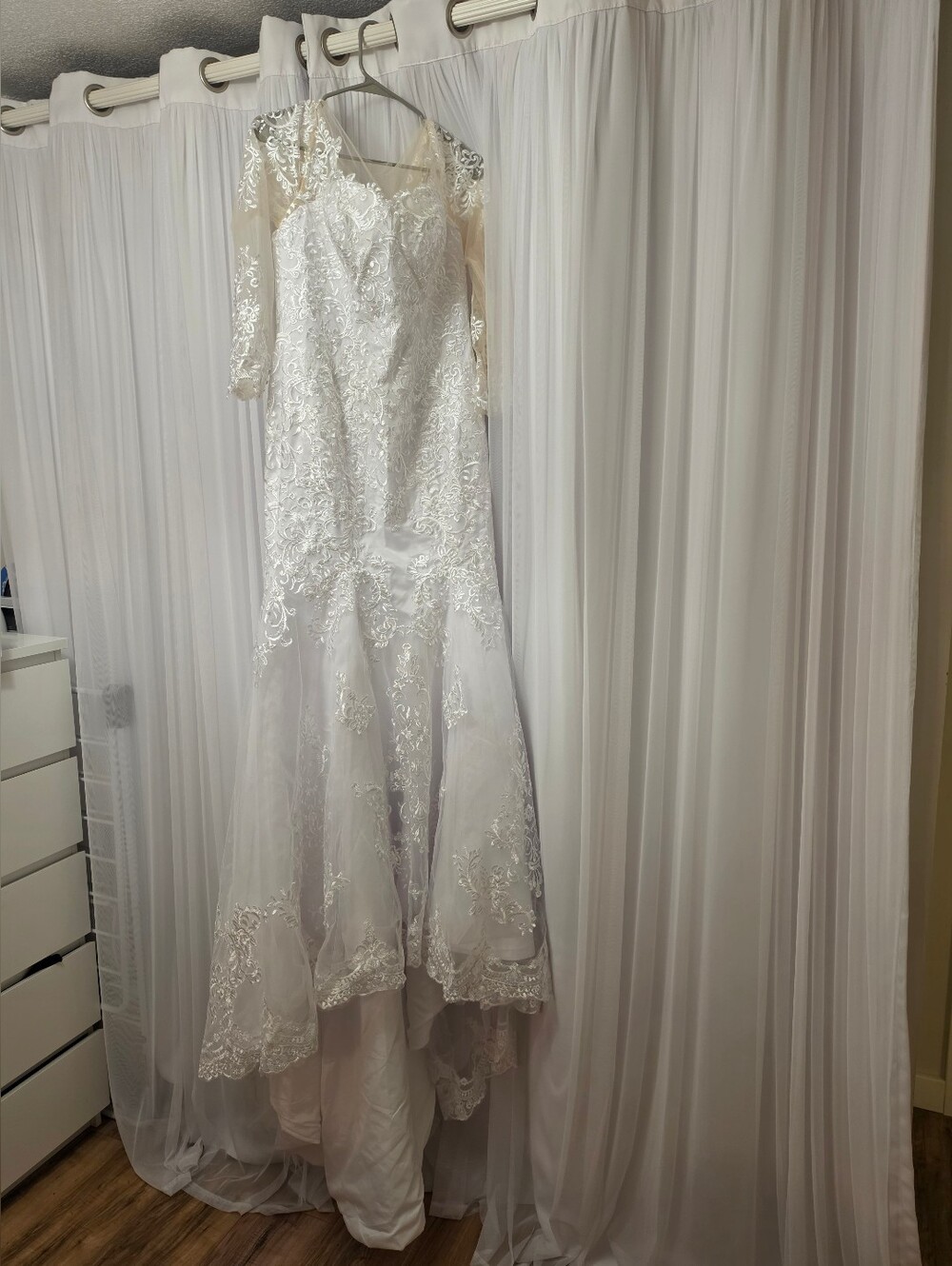 New Wedding Dress Lace Sheer